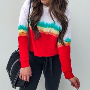 Free People Tropical Stripe Top
